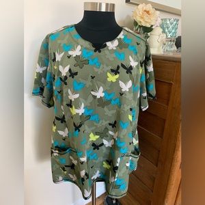 Cherokee Infinity Scrub Top 3X